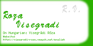 roza visegradi business card